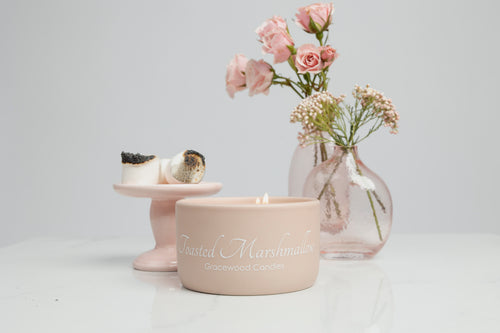 Toasted marshmallow candle, fall candles, fall decor, gracewood candles, soy candles, handmade candles