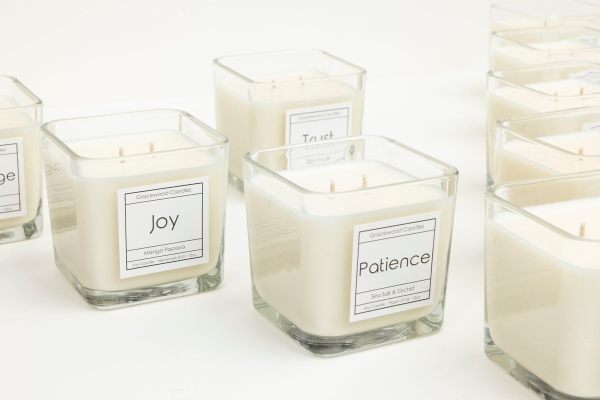 candles, soy candles, candle for stress relief, gracewood, gracewood candles, candle for mom, candle for friend, peace candle, candle making grand rapids, scented candle, candle gift, scripture candle, spring candle, benefits of soy wax, benefits of soy candle, cozy home, candle for birthday, christian candle company, candle with scripture,